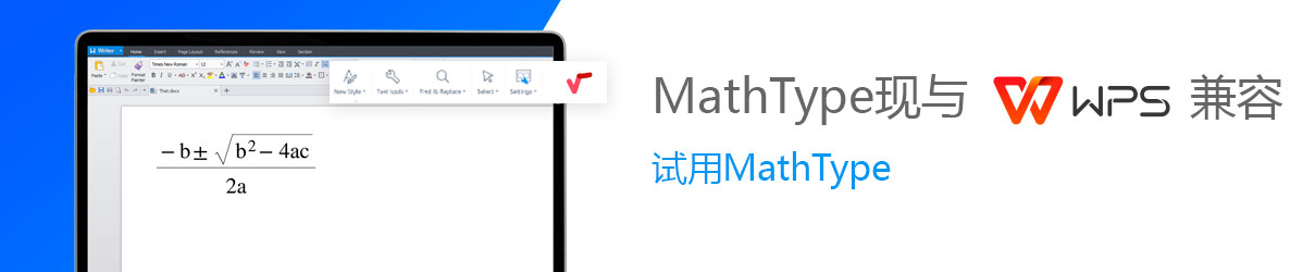MathType is now compatible with WPS